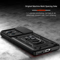 Carry meed Fashion KEYSION Shockproof Case for Infinix Zero Ultra Slide Camera Lens Protection Ring Stand Phone Back Cover for Infinix Zero Ultra. 