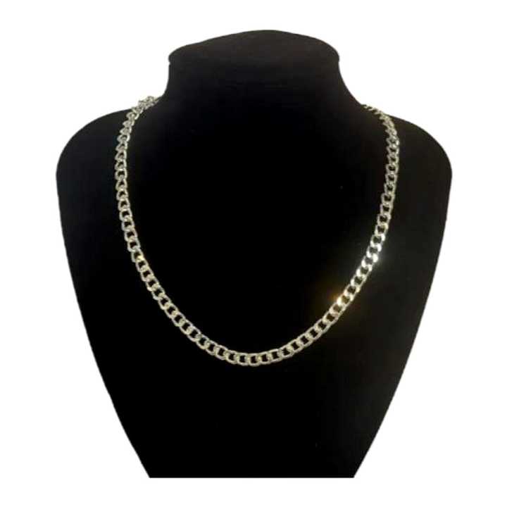 Silver Chain For Boys Stylish Neck Chain Silver Chain For Men Silver Plated Stainless Steel Chain