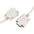 (COKP) 2X 1.4M RS232 DB9 9 Pin Male to VGA Video 15 Pin Male Adapter Cable Light Gray. 