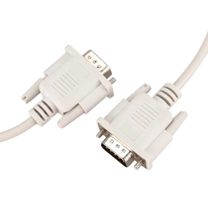 (COKP)%202X%201.4M%20RS232%20DB9%209%20Pin%20Male%20to%20VGA%20Video%2015%20Pin%20Male%20Adapter%20Cable%20Light%20Gray%20-%20Image%207