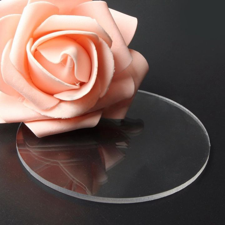 2%20Pcs%20Transparent%203mm%20Thick%20Mirror%20Acrylic%20Round%20Disc,%20Diameter:85mm%20&%2070mm%20-%20Image%202