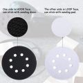 ICQURBT 20 Pack Soft Density Interface Pads 5 Inch 8 Holes Hook and Loop Sponge Cushion Buffer Backing Pad Foam Interface Pads. 