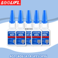 Shuzhu StoreAffordable LOOLIFL 401/406/414/495/496 new universal strong instant drying adhesive, suitable for plastic metal jewels, wood, ceramics, send factory direct precise drip tube, 20ml.. 