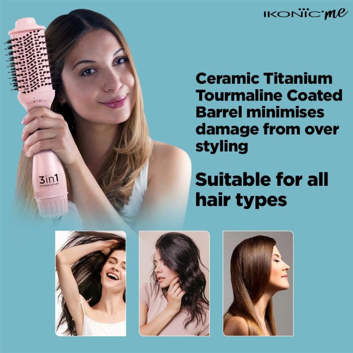 Ikonic%203%20in%201%20Express%20Styler%20,%20Professional%20Volumizer%20Blow%20Dryer%201200W%20Hot%20Air%20Brush%20for%20Women%20Innovative%20Air%20Flow%20Vents%20Mixed%20Styling%20Bristles%20Ceramic%20Titanium%20Tourmaline-Coated%20Brush%20Head,%20Multi%20Hair%20Styler%20for%2075%25%20shinier%20blowouts%20results%20-%20Image%208