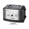 SONIFER SF-6088 Stainless Steel Toaster Automatic Fast Heating Bread Toaster Household Breakfast Maker. 