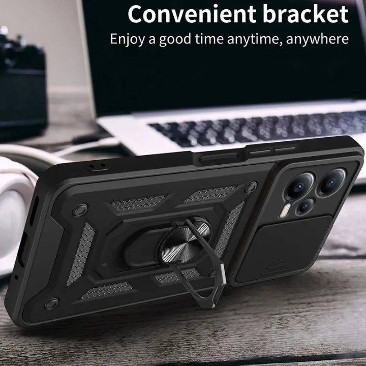 Vantime%20for%20Xiaomi%20Redmi%20Note%2012%205G%20Case%20Stand%20Slide%20Lens%20Cover%20Shockproof%20Hard%20Phone%20Back%20Casing%20-%20Image%204