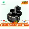 Green Pulse ANC (UP to 32 dB) Earbuds | 40 Hours | Quad Mic |  App Support | BT Version 6.0 | 45ms Low Latency| IPX5 Water Resistance  | ASAP  Fast Charging | 12.4mm Driver For Deep Bass Wireless Earbuds | Type-c Charging. 