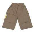 Brown Cotton Side Printed Half Pant For Boy. 
