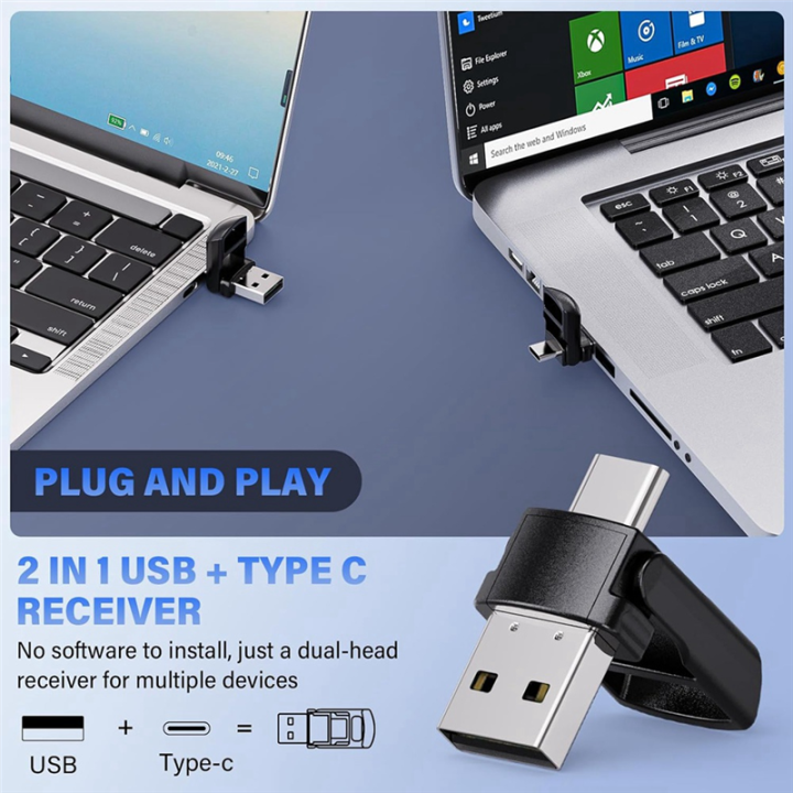 Clicker%20Wireless,%202-In-1%20USB/Type%20C%20Rechargeable%20Presenter%20Remote%20Control%20for%20PowerPoint,%20PPT%20Clicker%20Red%20Easy%20to%20Use%20-%20Image%205