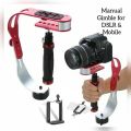 Pro Handheld Steadycam Video Stabilizer Handle Grip Steady Support for Canon Nikon Sony Camera Cam Camcorder DV DSLR - Rubber Handle. 
