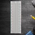 Solderless PCB Board 830 Tie Points MB-102 Breadboard U Shape Red & Blue Wires Solderless Breadboard White Experimental Connection Board Test Develop. 