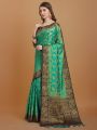 Banarasi Cotton Silk Saree For Women (Multicolor). 