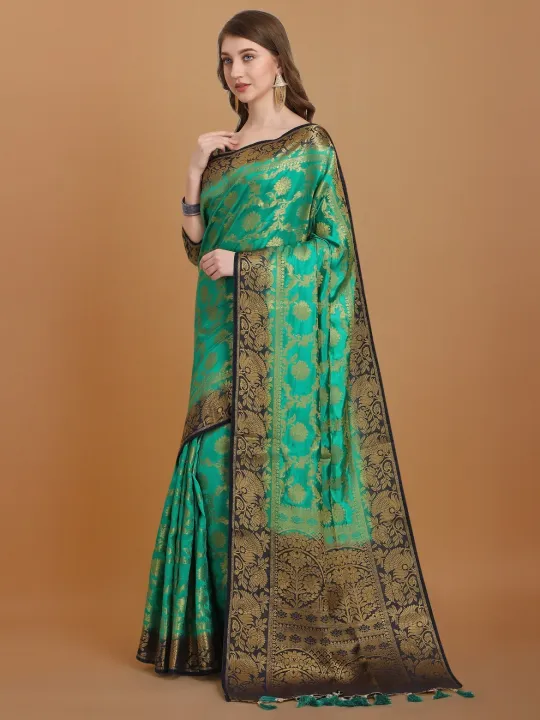 Banarasi%20Cotton%20Silk%20Saree%20For%20Women%20(Multicolor)%20-%20Image%204