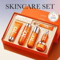 SADOER 5X Vitamin C Brightening Skin Care Gift Box Hyaluronic Acid Face Serum Moisturizing 6 Skin Care Product Set. 