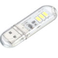USB LED White Lights 3LED  LED Bulb 5V Power Input. 