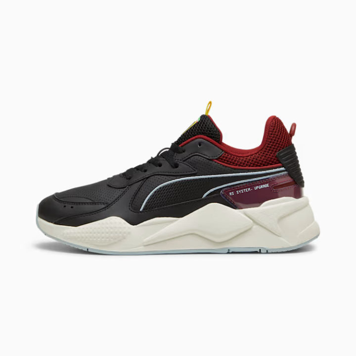 PUMA Ferrari RS-X Men's Lifestyle Sneakers – Puma Black/Intense Red, Premium Chunky Motorsport Shoes – Original PUMA Nepal