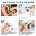 Electric Dog Nail Grinder, Rechargeable Pet Nail Grinder Adjustable Speed Painless Pet Nail Trimmer Pet Nail Polisher Electric Nail File for Large Medium Small Dogs and Cats Professional Quiet Pet Paws Grooming & Smoothing. 