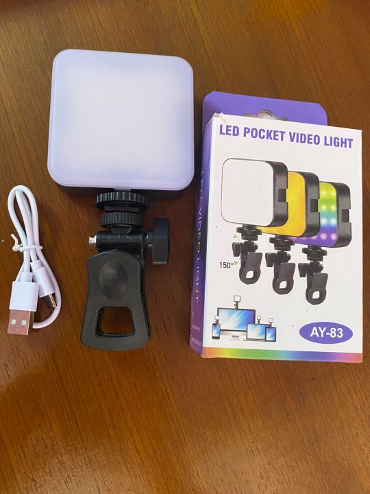 AY-83%20RGB%20Pocket%20LED%20Video%20Light%20%E2%80%93%20Mini%20Rechargeable%20Fill%20Light%20for%20Vlogging,%20Photography,%20Live%20Streaming%20-%20Image%202