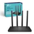 TP-Link Router AC1200 Archer C6 Wi-Fi Speed Up To 867 Mbps/5 GHz + 300 Mbps/2.4 GHz , 5 Gigabit Ports, 4 External Antennas , MU-MIMO, Dual Band. 