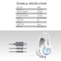 FANTECH Chief II HG20 Gaming Headphone -White. 