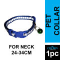 Dog Cat Collar Neck Strap Belt In Blue Color For Small Pets. 