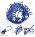 Cloth Drying Rope with 12 Clips and Cloth Hanging Rope for Cloth Drying Multicolor. 