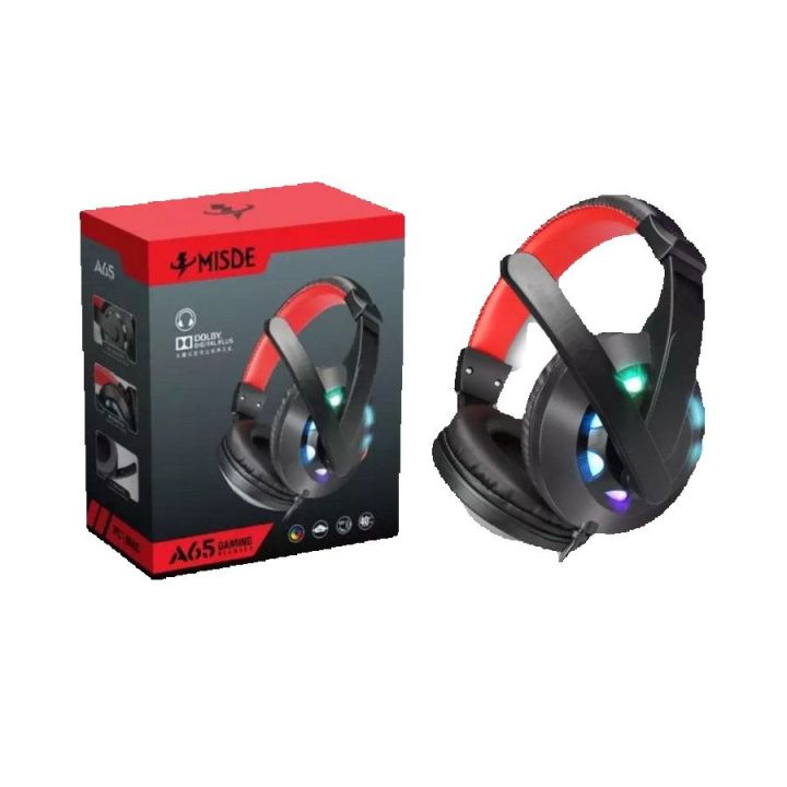Misde A65 7 Color LED On- Ear Gaming Headphone | Daraz.com.np