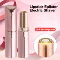 Lipstick Shaver Female Facial Beard Painless Electric Shaver Bikini Leg Hair Removal Usb Rechargeable Mini Shaver Multi-purpose. 