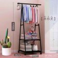 Multifunction Clothes Triangle Coat Rack Removable Bedroom Rack With Wheels. 