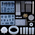 Sutuiying Original Special Offer A SET Epoxy Resin Mold Kits Silicone Epoxy Mold Set Jewelry Casting Tools Earring findings for epoxy Jewelry Making Supplies DIY. 