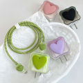 Cute Cable Protector for iPhone Charger with Unique Design 3D Love Heart Data. 