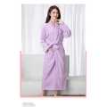 Bathrobe - Premium 100% Cotton Pink Terry Kimono Bathrobe. 