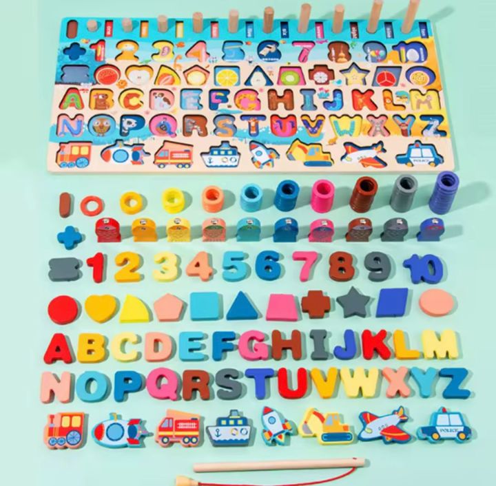 Alphanumeric Matching Puzzle Logarithmic Board Pre School Puzzle Board ...