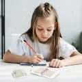 Spreeshop 2 Pcs Transparent 3 Ring Binder Cover PVC Clear Notebook Loose Leaf Mini Binder with 80 Inner Papers and Refillable Bags. 