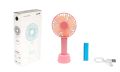 Mini Hand Rechargeable Fan With Stand / 3 Speed And Long Lasting Battery Backup. 