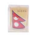 Flag of Nepal Printed Shot Glass Set Of 4. 