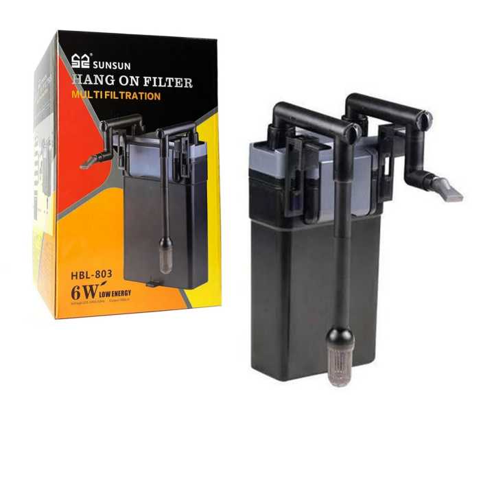 SUNSUN 6 Watt Hang On Filter Multi Filtration For Planted Fish Aquarium HBL-803 Kohinoor Aquarium