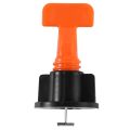 100Pcs Flat Ceramic Floor Wall Construction Tools Reusable Tile Leveling System Kittile Leveling System Kit For Tile. 