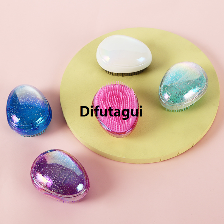 Difutagui%201pc%20Egg%20Seashell%20Shaped%20Scalp%20Massage%20Hair%20Brush%20Hair%20Care%20Comb%20Detangling%20Luxury%20Brush%20Anti-knot%20Hairdressing%20Comb%20Women%20Styling%20Tools%20-%20Image%203