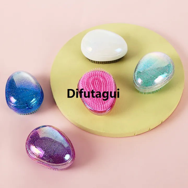 Difutagui%201pc%20Egg%20Seashell%20Shaped%20Scalp%20Massage%20Hair%20Brush%20Hair%20Care%20Comb%20Detangling%20Luxury%20Brush%20Anti-knot%20Hairdressing%20Comb%20Women%20Styling%20Tools%20-%20Image%203