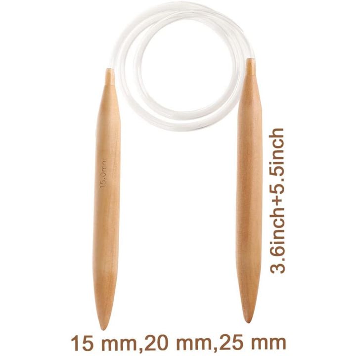 NAMUNY%203PC%20Wooden%20Circular%20Knitting%20Needles,15/20/25mm%20Natural%20Wood%20Jumbo%20Needle%20for%20Chunky%20Yarn%20Giant%20Circular%20Knitting%20Needle%20-%20Image%205