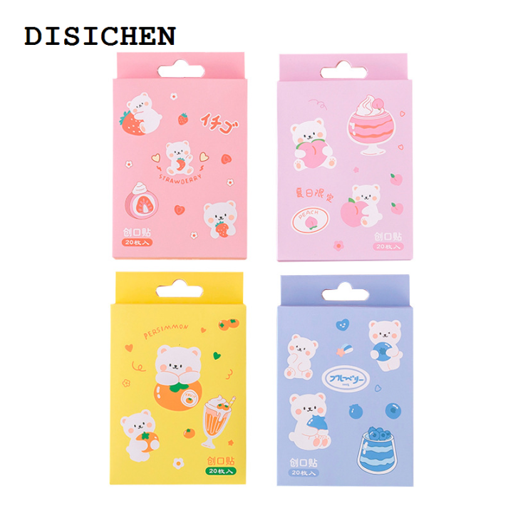 DISICHEN%20%E3%80%902025%20Version%E3%80%91%2020Pcs%20Waterproof%20Breathable%20Cute%20Cartoon%20Adhesive%20Bandages%20First%20Aid%20Bandaids%20Emergency%20Kit%20Wound%20Plaster%20for%20Kids%20-%20Image%205
