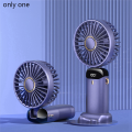 Handheld Fan Portable Fan Personal Fan 5000MAh Rechargeable,5 Speeds with LED Display,90° Adjustable. 