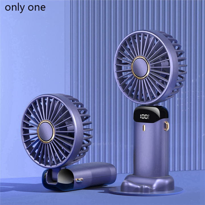 Handheld%20Fan%20Portable%20Fan%20Personal%20Fan%205000MAh%20Rechargeable,5%20Speeds%20with%20LED%20Display,90%C2%B0%20Adjustable%20-%20Image%202