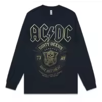 AC/DC Band Printed Full T-Shirt For Men And Women