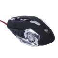 Black/Blue T-WOLF V6 Competitive Gaming Mouse. 