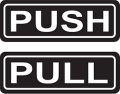 1 Set Push and Pull Stickers For Door Of Office And Home. 