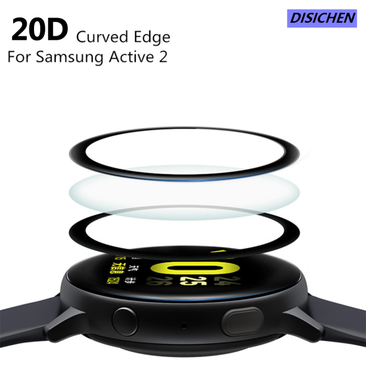 DISICHEN%20Curved%20Edge%20Screen%20Protector%20On%20For%20Samsung%20Galaxy%20Watch%20Active%202%20Smartwatch%2040mm%2044mm%20Protective%20Soft%20TPU%20Clear%20Film%20Full%20Cover%20-%20Image%202