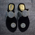 85 code Women’s Black Kolapuri Slippers. 
