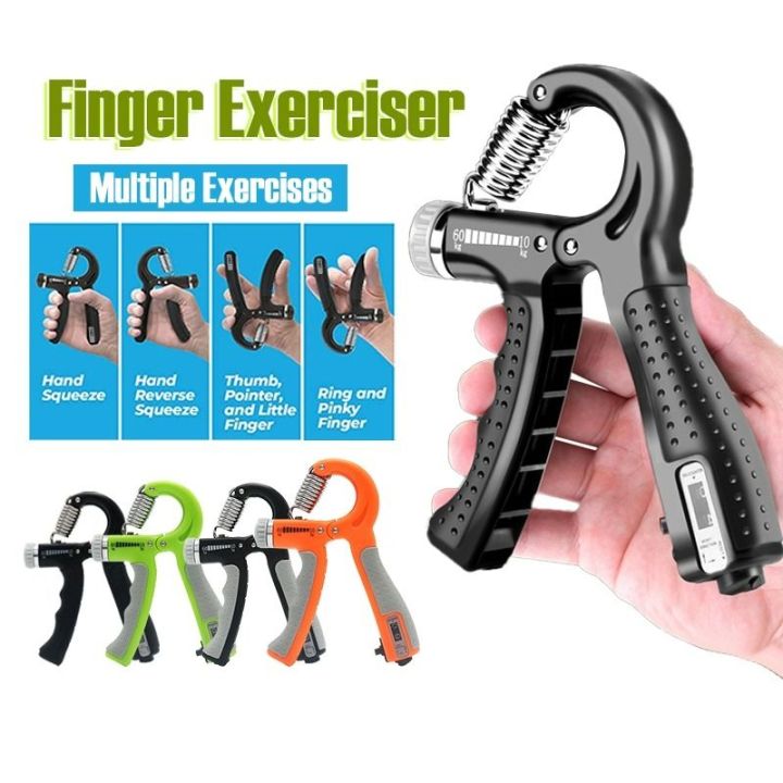 10-60Kg Adjustable Countable Hand Grip With Counter Durable Exercise Tool